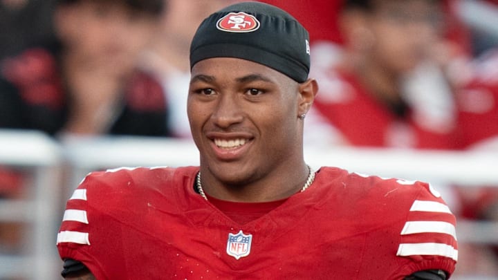 August 9, 2025; Santa Clara, California, USA; San Francisco 49ers safety Marques Sigle (36) during the second quarter against the Denver Broncos at Levi's Stadium.