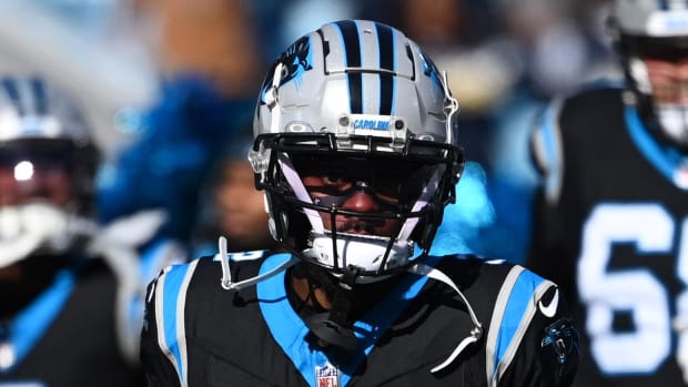 Carolina Panthers cornerback Dicaprio Bootle (32) before the game.  Credit: Bob Donnan-USA TODAY Sports