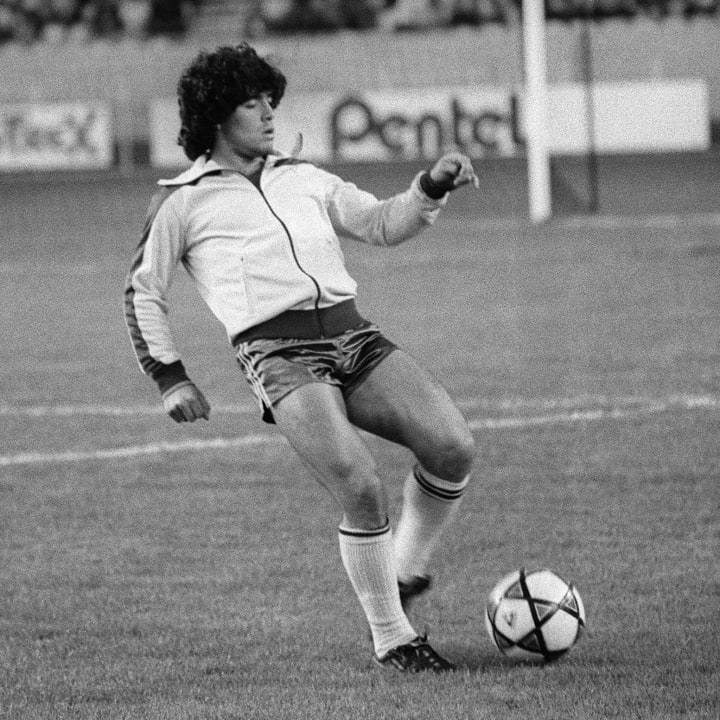 Maradona realised his dream of playing for Boca Juniors in 1981