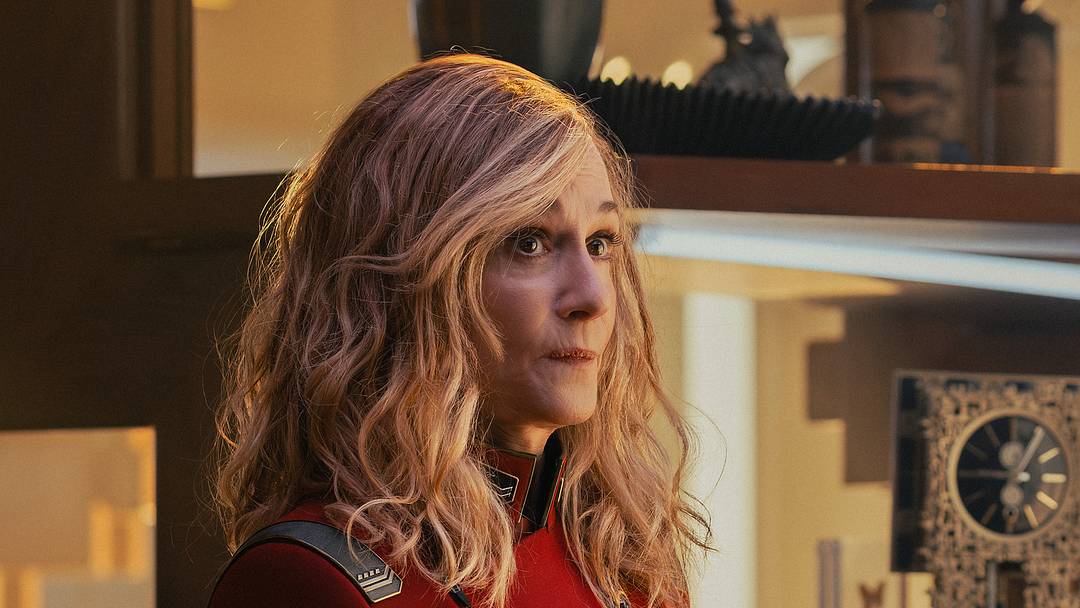 Holly Hunter as Nahla Ake in Star Trek: Starfleet Academy, episode 2, season 1, streaming on Paramount+, 2025. Photo Credit: Brooke Palmer/Paramount+.