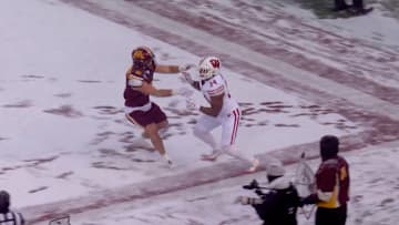 Screenshot from Wisconsin's first touchdown of the game