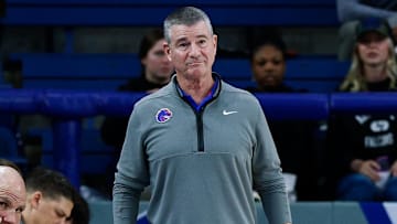 Boise State Broncos head coach Leon Rice.