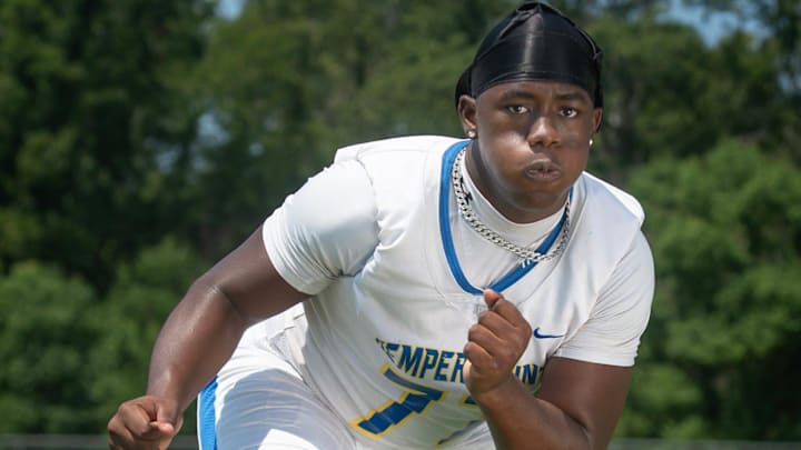 Kemper County offensive lineman Mario Nash Jr., photographed in Ridgeland, Miss., Aug. 10, 2024, is a member of the 2024 Clarion Ledger Dandy Dozen.