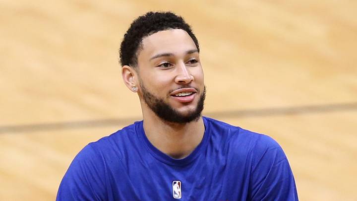 Philadelphia 76ers forward Ben Simmons warms up before their game against the New Orleans Pelicans at the Smoothie King Center. 