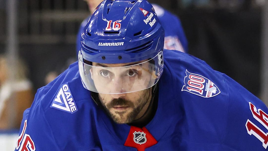 Feb 28, 2026; New York, New York, USA; New York Rangers center Vincent Trocheck (16) at Madison Square Garden. Mandatory Credit: Wendell Cruz-Imagn Images Feb 28, 2026; New York, New York, USA; New York Rangers center Vincent Trocheck (16) at Madison Square Garden. Mandatory Credit: Wendell Cruz-Imagn Images