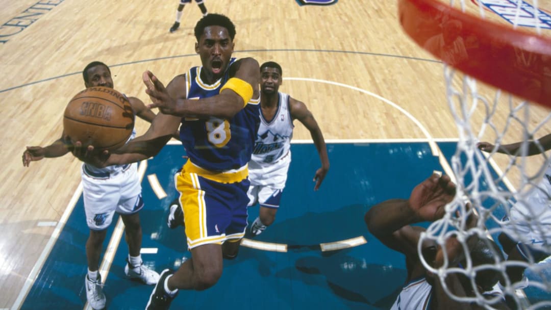 Kobe Bryant en acción ante el Utah Jazz.