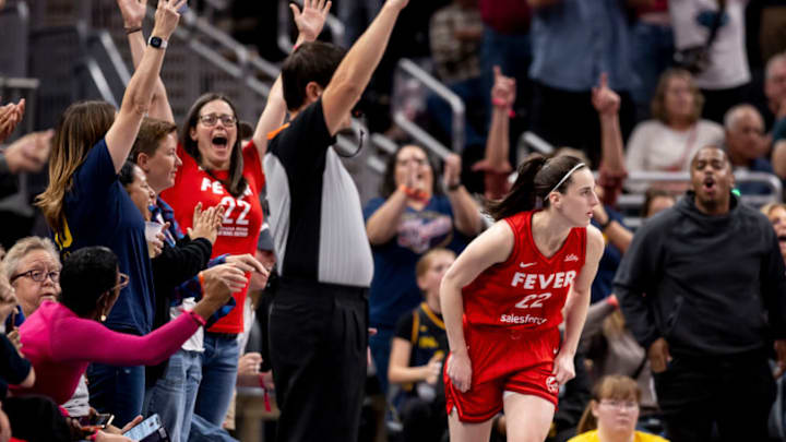 Caitlin Clark had everyone going nuts after this cool three-pointer in last Sunday's win over the Dream.