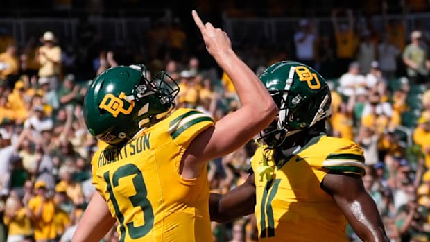 Baylor Bears quarterback Sawyer Robertson TCU Horned Frogs quarterback Josh Hoover Big 12 football Bears coach Dave Aranda