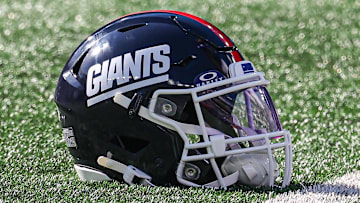 New York Giants helmet from the 1980s