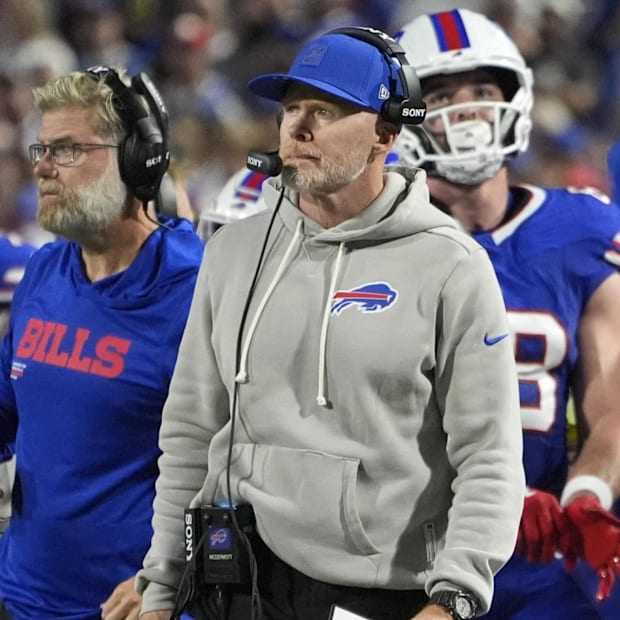 Buffalo Bills head coach Sean McDermott during the second half against the Miami Dolphins.