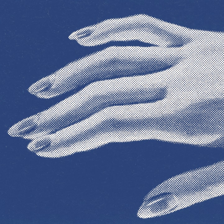 Illustration of a woman's hand with nails