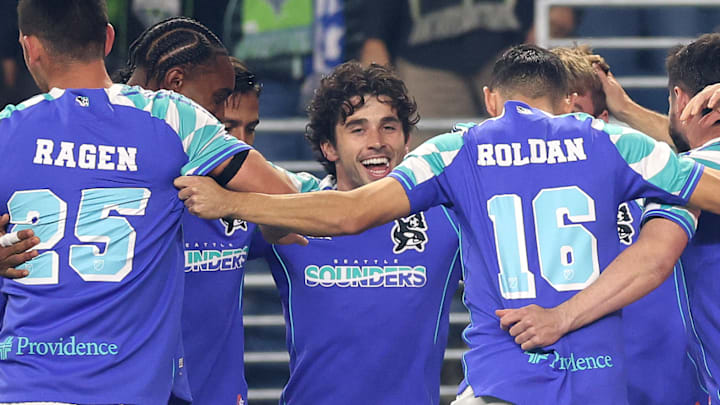 Paul Rothrock (center) led the Seattle Sounders past Real Salt Lake on Saturday night. Paul Rothrock (center) led the Seattle Sounders past Real Salt Lake on Saturday night.