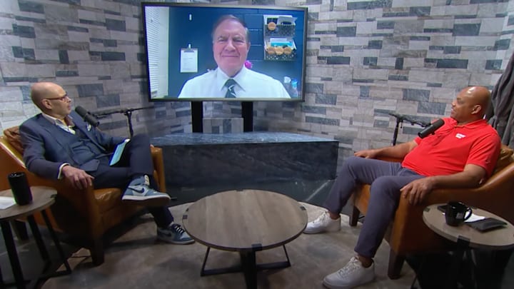 Ernie Johnson and Charles Barkley interview Bill Belichick on "The Steam Room" podcast.