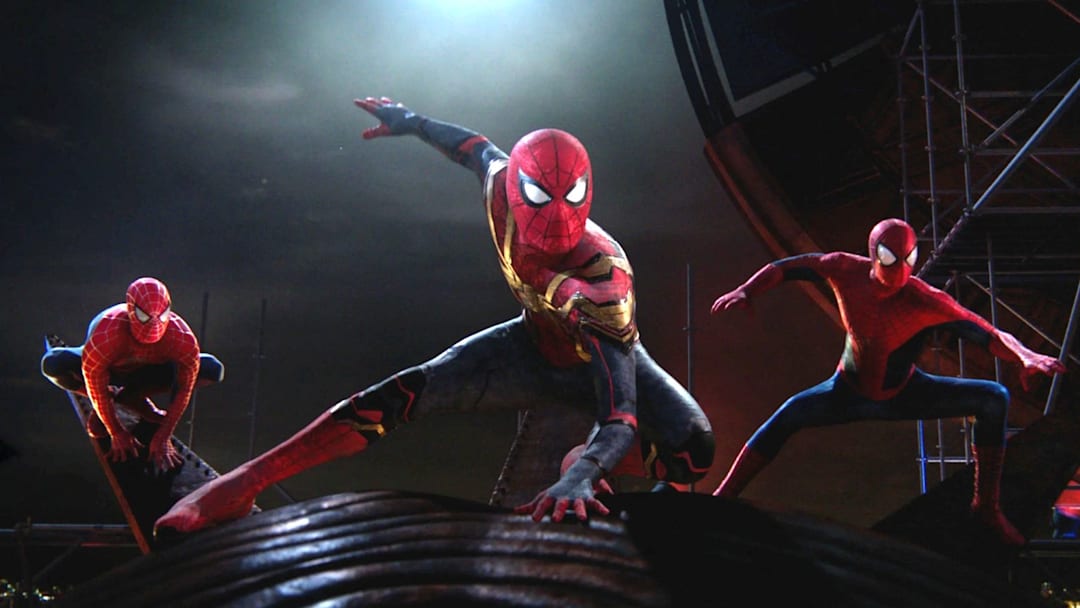 Spider-Man from the multiverse in Columbia Pictures SPIDER-MAN: NO WAY HOME.