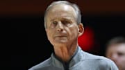 Nov 8, 2025; Knoxville, Tennessee, USA;  Tennessee Volunteers head coach Rick Barnes during the game against the Northern Kentucky Norse at Thompson-Boling Arena at Food City Center. Mandatory Credit: Randy Sartin-Imagn Images