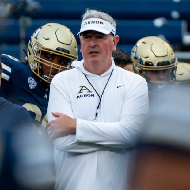 Akron head coach Joe Moorhead faces pressure in 2025 after going a combined 8-28 in the previous three seasons.