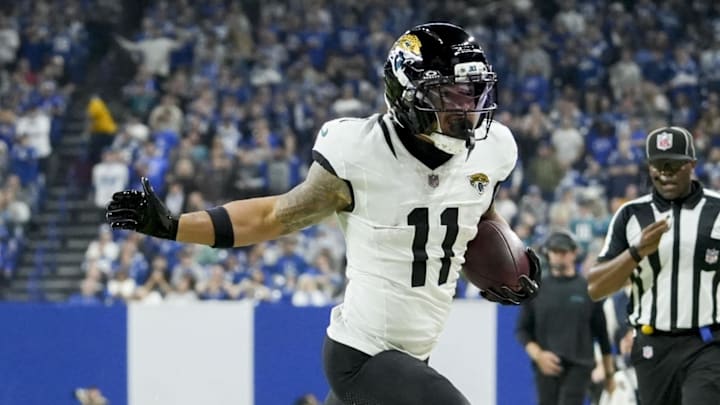 Jacksonville Jaguars wide receiver Parker Washington faces the Tennessee Titans in Week 18.