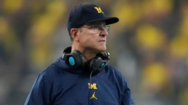 Jim Harbaugh is leaving Michigan to become head coach of the Los Angeles Chargers. Jim Harbaugh is leaving Michigan to become head coach of the Los Angeles Chargers.