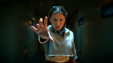 STRANGER THINGS: SEASON 5. Millie Bobby Brown as Eleven in Stranger Things: Season 5. Cr. COURTESY OF NETFLIX © 2025