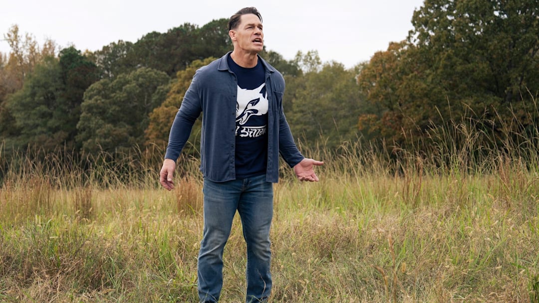 John Cena as Christopher Smith in Peacemaker season 2 episode 8. (Courtesy of HBO Max)