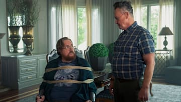 Steve Agee and Robert Patrick in Peacemaker season 2 episode 7. (Courtesy of HBO Max)