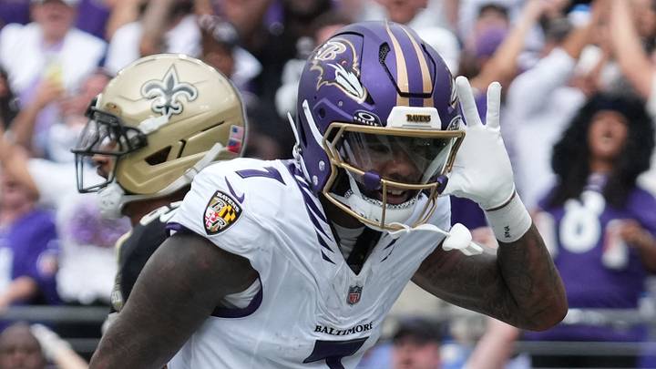 Baltimore Ravens wide receiver Rashod Bateman.  Mandatory Credit: James Lang-Imagn Images