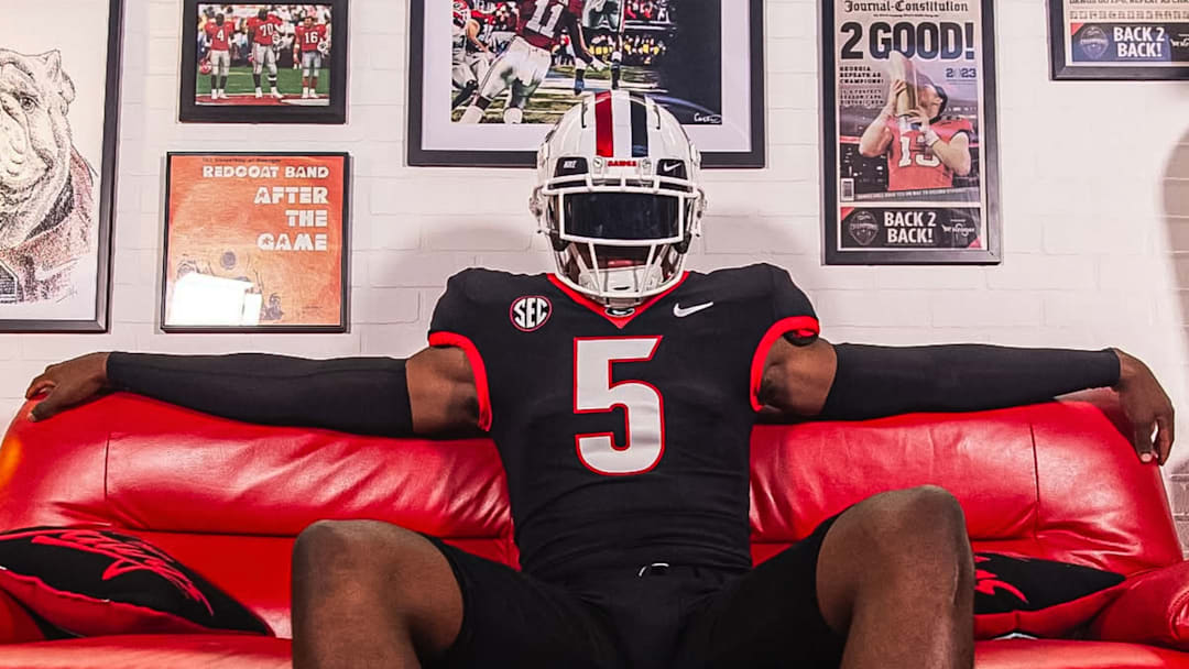 2026 prospect Khamari Brooks during a recruiting visit to the University of Georgia.