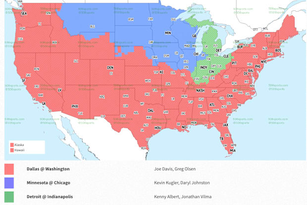 Nfl tv map discount