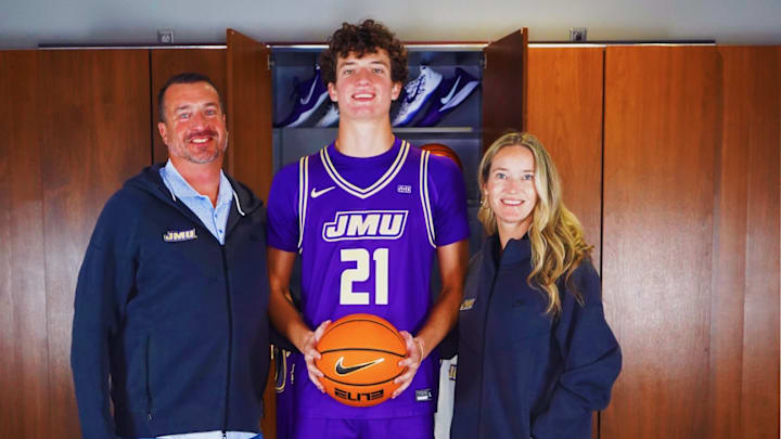 AJ Evans of Cedar Rapids Xavier committed to James Madison to play basketball. AJ Evans of Cedar Rapids Xavier committed to James Madison to play basketball.
