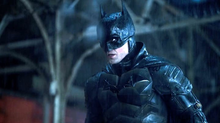 ROBERT PATTINSON as Batman in Warner Bros. Pictures’ action adventure “THE BATMAN,” a Warner Bros. Pictures release. Photo: Jonathan Olley/™ & © DC Comics. © 2021 Warner Bros. Entertainment Inc. All Rights Reserved.