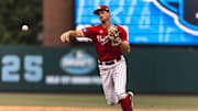 Nebraska shortstop Dylan Carey.