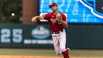 Nebraska shortstop Dylan Carey.