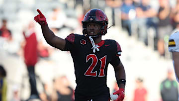 San Diego State Aztecs running back Byron Cardwell Jr. (21).