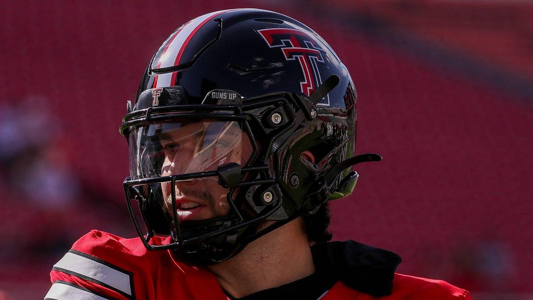 Texas Tech's Brendan Sorsby goes through warmups before the spring football game, Friday, April 17, 2026, at Jones AT&T Stadium.