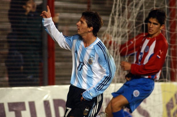 การลงสนามครั้งแรกของเมสซี่ให้กับทีมชาติอาร์เจนตินา U-20 การลงสนามครั้งแรกของเมสซี่ให้กับทีมชาติอาร์เจนตินา U-20