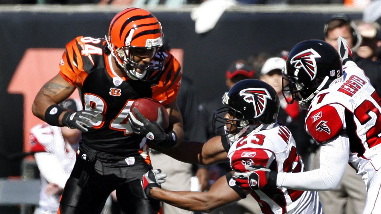 Cincinnati Bengals receiver (84) T.J. Houshmandzadeh vs. Atlanta Falcons