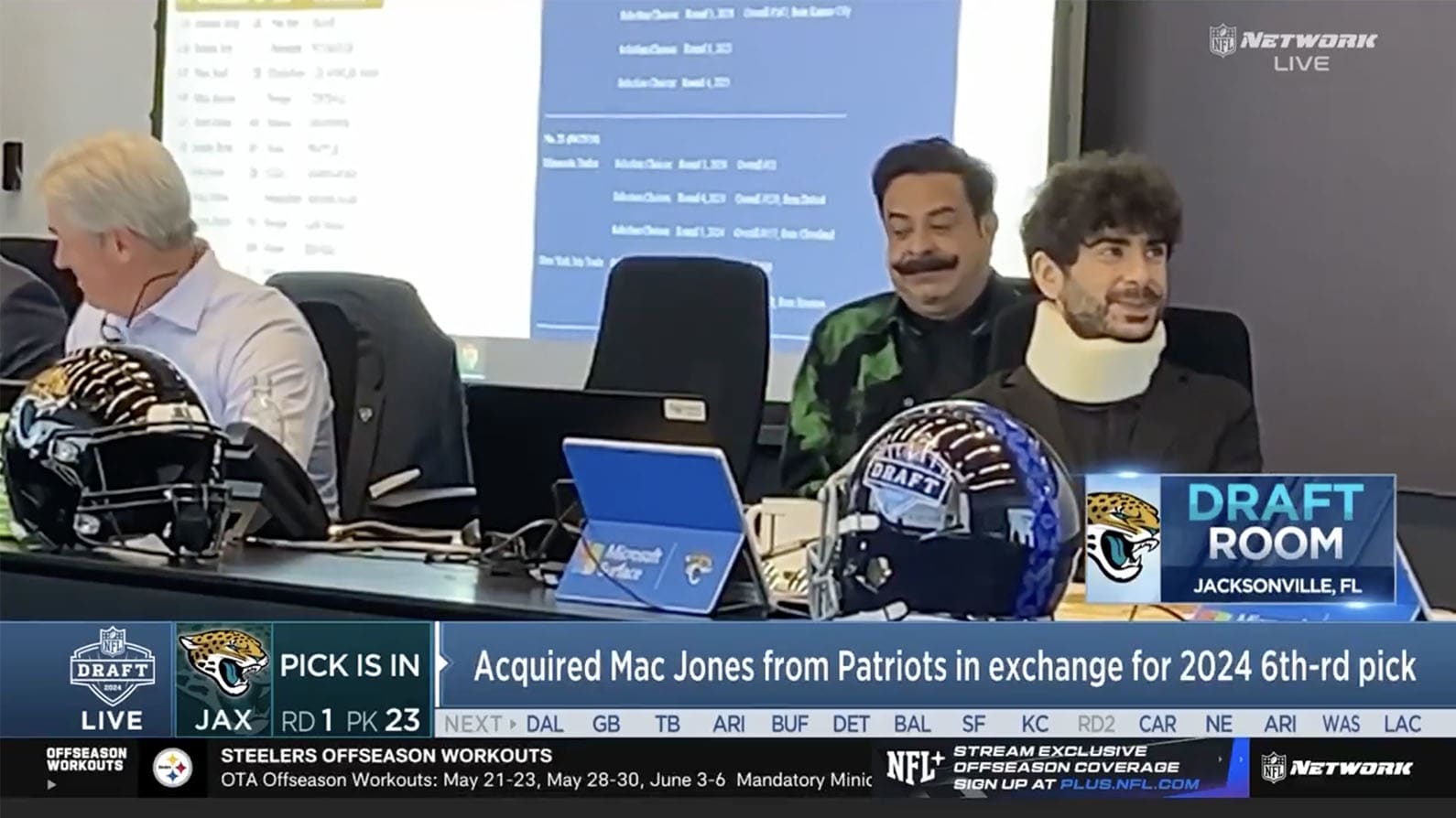Tony Khan in the Jaguars' draft room