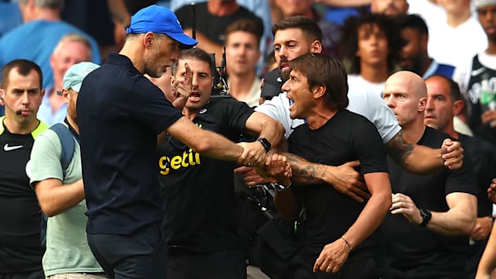 Tuchel and Conte clashed during the game on Sunday