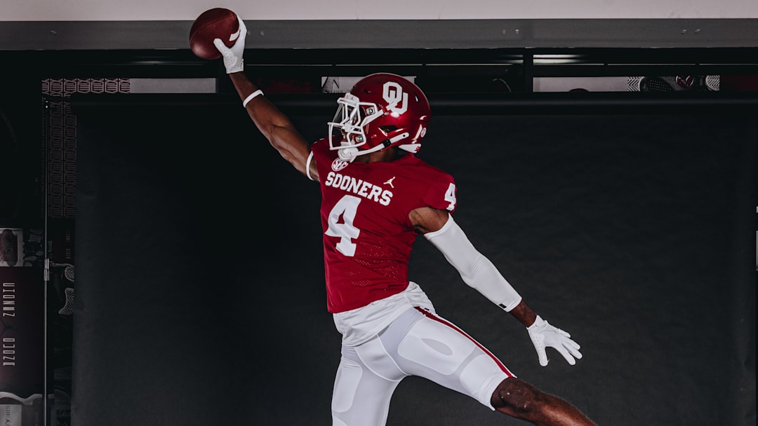 Oklahoma commit Matthew Nelson during his recruiting visit.
