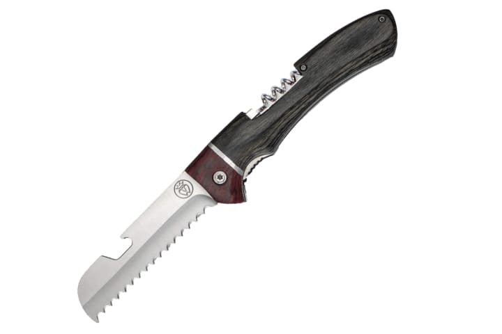 Prince of Scots Picnic Knife against white background.