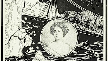 A poster for ‘Saved From the Titanic,’ the first-ever film about the infamous ship.