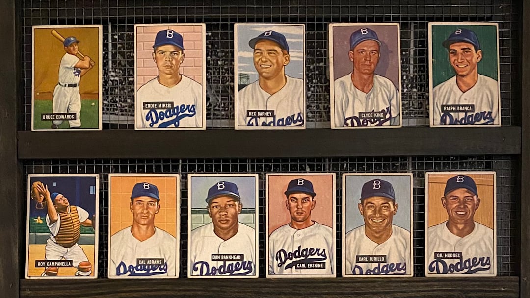 1951 Bowman Brooklyn Dodgers team set