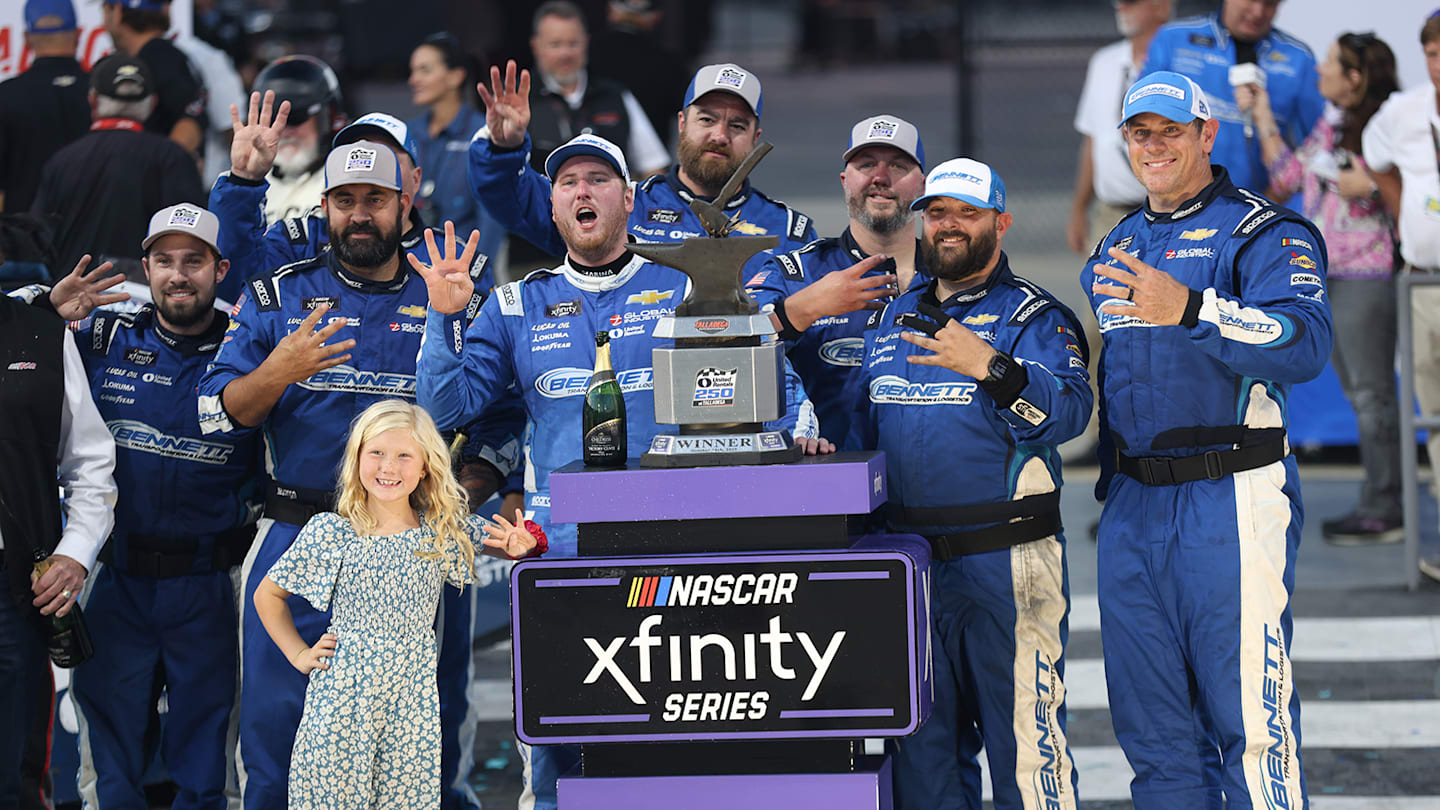 Austin Hill Wins Chaotic Talladega Race Over Kvapil; Xfinity Results
