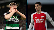 Spielen Viktor Gyökeres und Kai Havertz (r.) bald zusammen für Arsenal?