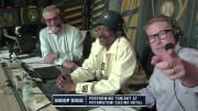 Snoop Dogg joins the Bally Sports Wisconsin broadcast during the Brewers' clash against the Reds.