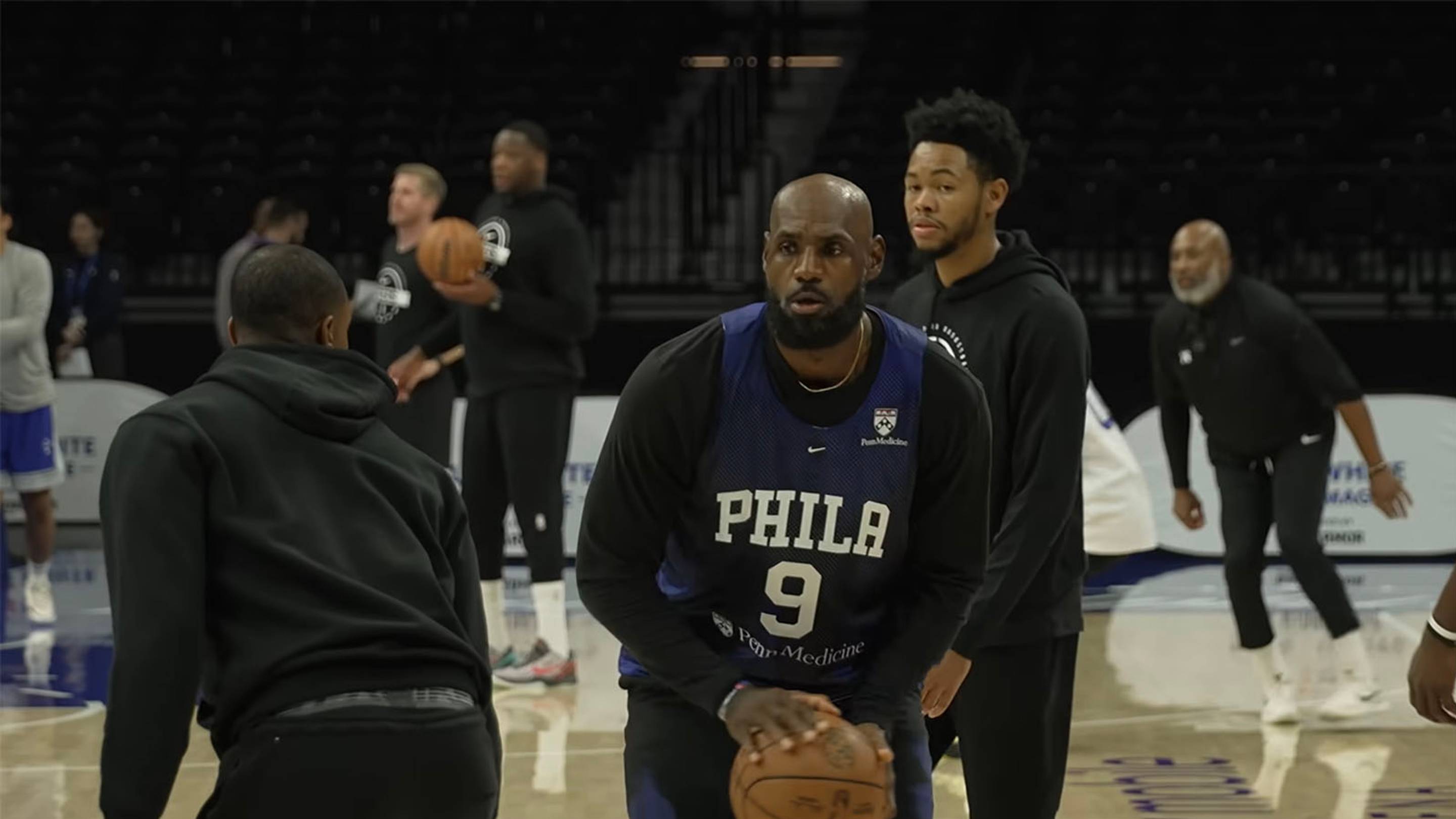 Why LeBron James Is Wearing No. 9 Jersey at 76ers Training Camp