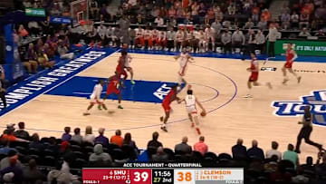Clemson defeated SMU 57–54 in the ACC tournament on Thursday night.