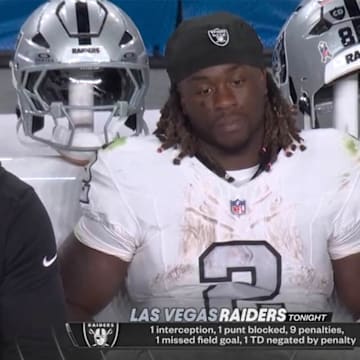 Ashton Jeanty was one of many people disappointed in the Raiders-Broncos game.