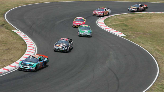 The NASCAR Xfinity Series competing at Autódromo Hermanos Rodríguez in 2008.