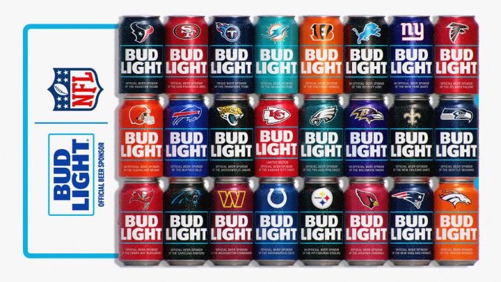 Bud Light NFL 2024 Team Cans